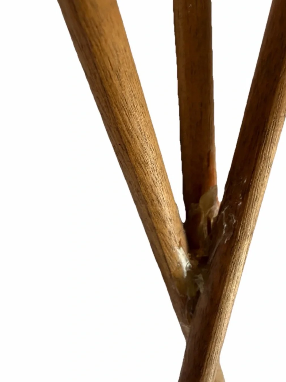 Vintage Wooden Tulip Heart Plant Stakes Wall Decor Rustic Country Farmhouse READ